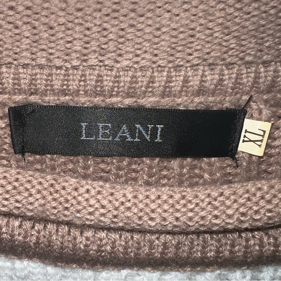 White and Tan Striped Sweater - Picture 3 of 3